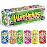 Sour Fruity Soda with Classic Warheads Flavors – Perfectly Balanced Sweet and Sour Soda - Warheads Candy Throwback Treat, Soda, Cocktail Mixer, Pack of 12, 12oz Cans (Variety Pack)