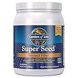 Garden of Life Super Seed - Vegetarian Whole Food Fiber Supplement with Protein and Omega 3, 1 Lb 5oz (600g) Powder