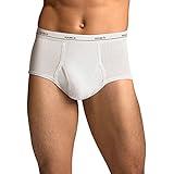 Hanes Mens No Ride up Briefs with Comfort Flex Waistband Multipack (White, XX-Large)