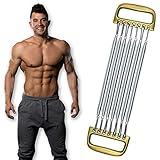 KAHEGIND Detachable Chest Expander for Men Training Muscles Strengthen Fitness Home Office Arm 7 Spring Exercise Body Building Workout