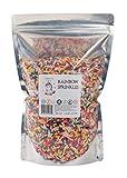 RAINBOW SPRINKLES-Dairy Free, Gluten-free, Egg Free, Vegan, Soy Free, Nuts Free, Kosher, Sprinkle Medley Mix, For Baking, Decorating, Cookies, Cupcakes, Cakes, Topping, Jimmies, Sugar Shapes, Pouch