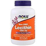Now Foods Now Foods, (2 Pack) Lecithin, 1200 mg, 100 Softgels