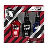 BOD man Body Spray Holidiay Gift Set for Him - (Black, Really Ripped Abs, Most Wanted)