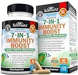 Immune Support Supplement with Zinc Vitamin C Vitamin D 5000 IU Elderberry Ginger D3 Goldenseal - Dr Approved Immunity Vitamins for Adults Women and Men - Natural Immune System Booster Defense -120ct