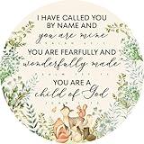 Christian Nursery Wall Decor, Nursery Scripture Wall Decor for Newborn Baby Boy Girl Kids Bedroom Toddler Room Bible Verse Religious Hanging Sign Decorations Baptism Gift, You Are a Child of God