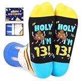 HAPPYPOP 13th Birthday Gifts Socks Ideas - Presents for 13 Year Old Teens, 13th Birthday Gifts for Boys Girls