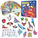 NISCHA Origami Kit for Kids Ages 8-12, 116 Sheets Paper with 54 Patterns & Guiding Book, Art and Craft Gifts for Birthdays, Christmas, Travel