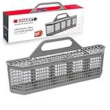 BIHARNT WD28X10128 Universal Dishwasher Silverware Basket Compatible with GE Whirlpool Kenmore Maytag Frigidaire KitchenAid Samsung LG Dishwasher,Part No.WD28X10127, WD28X10131, WD28X10132