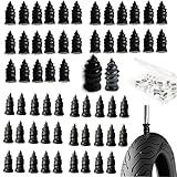 60 Pcs Tire Repair Rubber Nail, Tire Repair Nail Tire Repair Rubber Screws Fast Tool Self-Service Tire Repair Nail Vacuum Tire Repair Rubber Nail, Suitable for Car Motorcycle Jeep Tire Puncture Repair