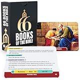 Briston 66 Books of The Bible Flash Cards – Detailed Overview of Each Book: Summary, Figures, Events, Testament, Chapters & More – Essential Resource for Bible Study, Teaching & Deep Understanding
