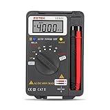 ZOTEK Digital Multimeter, Auto Ranging Pocket Digital Multimeter Digital Multi Tester - AC DC Voltage DC Current Resistance Diodes Capacitance Transistor Measuring Instrument (VC921)