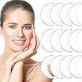 Syhood 12 Pieces Silicone Eye Wrinkle Pads Anti Aging Silicone Pads Reusable Reduce Skin Wrinkles Under Eye Patches Cleavage Pads for Mouth and Eyes(Transparent)