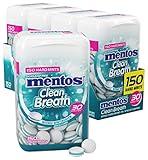 Mentos Clean Breath Hard Mints, Intense Wintergreen, 150 Pieces, 4 Count Pack