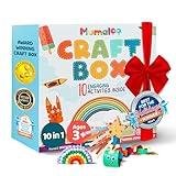 Mumaloo Craft Box for Kids - 10 Creative Arts and Crafts for Kids Ages 4-8, No Mess Educational Preschool Art Projects, Toddler Crafts Kit Supplies Christmas Gift for 3 4 5 6 7 8 Year Old Girls & Boys