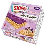 SKIPPY P.B. & Jelly Peanut Butter And Grape Jelly Coated Wafer Bars, 1.3 oz, 6 Ct (36g)/Bar
