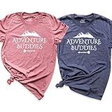 Adventure Buddies Couples Shirts, Matching Vacation Shirt, Summer Camp Shirt, Outdoor Shirt, Nature Trip Shirts, Travel Buddies Shirts, Couple Buddy Tee, Best Travel Shirts, Pack of 1