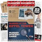 Murder Mystery Cases - Murder at The Eiffel Tower - Unsolved Murder Mystery Games for Adults - Escape Room Game w/Intriguing Cold Case Case File - Detective Games, Crime Solving, Mystery Game Fun