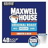 Maxwell House Original Roast Medium Roast K-Cup Coffee Pods, 48 ct. Box