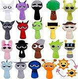 Sprunki Plush Toys, Horror Games Plushies Toy for Fans, Soft Stuffed Animal Pillow Figure Doll Christmas Birthday Gifts for Adult Kids (20Pcs)
