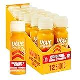 Vive Organic Immune Support Shot, Cold-Pressed Ginger, Turmeric, & Echinacea, Gluten Free, Vegan, Immunity Boost Original, 2 Fl Oz (Pack of 12)