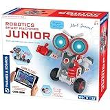 Thames & Kosmos Robotics Smart Machines Junior STEM Kit, Build & Code Your Robot’s Movements, Speed, Lights & Sounds, for Ages 8+, Use Screen-Free w/Built-in Buttons or via Block-Based Coding App