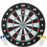 Viper Double Play 2-in-1 Baseball Coiled Paper Fiber Dartboard with Darts