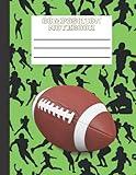Football Composition Notebook | College Ruled Boy's Composition Notebook | Sports Themed Notebook for Sports Fans! | Back To School