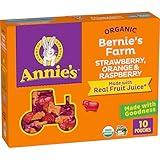 Annie's Organic Bernie's Farm Fruit Flavored Snacks, Gluten Free, 10 Pouches, 7 oz