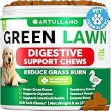 Grass Burn Spot Chews for Dogs - Pee Lawn Spot Saver Caused by Dog Urine - Grass Treatment Rocks - Urine Neutralizer for Green Lawn - Chewable Probiotics, Digestive Enzymes, DL-Methionine - 120 Treats