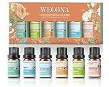 Wecona Essential Oil Set - Essential Oil Blends with Bonus Bottle Opener - Energizing and Relaxing Scents - Essential Oils for Diffusers Aromatherapy and Humidifiers - DIY Candle and Soap Making