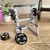 Zuukhard Squat Rack Pen Holder Fun Desk Accessories for Office Funny Pen Holder for Men Desk Mini Pen Organizer Unique for All Fitness Enthusiasts and Weightlifting Fans