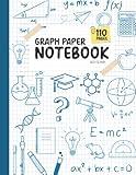 Graph Paper Composition Notebook: Quad Ruled 5x5, Grid Paper ( 110 Pages, 8.5 x 11) A graphing notebook for Math and Science/ Perfect gift for teachers, student and engineer