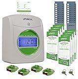 uPunch HN3540 Complete Small Business Start-Up Kit: AutoAlign Time Clock System with 400 Time Cards, 4 Ribbons & 2 Racks