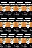 12-Pack Duracell 2025 Batteries 3.0 Volt Lithium Coin Button