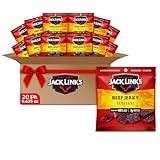 Jack Link's Beef Jerky, Teriyaki, Multipack Bags – Flavorful Meat Snacks for Lunches, Ready to Eat - Great Stocking Stuffers, Gifts for Men, 7g of Protein, Made with 100% Beef – 0.625 oz (Pack of 20)