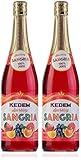 Kedem Sparkling 100% Concord Grape Juice, 25.4oz (2 Pack), Kosher, Non Alcoholic, No Added Sugar