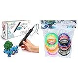 MYNT3D Super 3D Pen with 10-Color ABS Filament Refills - Create 3D Art