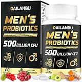 Probiotics for Men 500 Billion CFU, 16 IN 1 Advanced Mens Probiotics for Digestive Health, lmmune & Metabolism, Prostate & Urinary, Gut Health - Men's Probiotic with Turmeric, Cranberry, Goji, 60 Caps