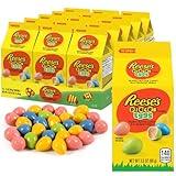 Pieces Peanut Butter Pastel Eggs, ReesesCandy Bulk, Peanut Butter Easter Eggs, 3.5-Ounce (Pack of 15)