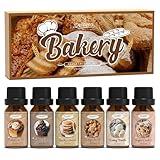 SALUBRITO Bakery Fragrance Oils Set, Premium Essential Oils Set for Candle, Soap Making, Diffuser - Pumpkin Pie, Chocolate Cupcake, Snickerdoodle, Gingerbread, Creamy Vanilla, Sugar Cookies