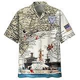 US Coast Guard Short Sleeve Button Hawaiian Shirts Desert Hawaiian Shirts Monument Valley Tribal Park Button Down Shirts for Explorer Discovery Journey Apparel Gift for Husband Wife Grandpa Child