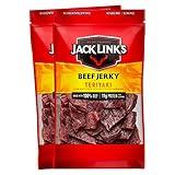 Jack Link's Beef Jerky, Teriyaki, Large Jerky Bags - Flavorful Meat Snacks, Ready to Eat Protein Snacks with 11g of Protein per Serving, Made with 100% Beef - 9 Oz. (Pack of 2)