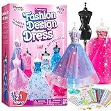 Klever Kits 400+PCS Fashion Design Crafts for Kids Art and Crafts Toy DIY Sewing Crafts with 3 Mannequins for Girls Aged 8-12, Birthday Presents