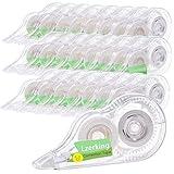 Lzerking Correct Correction Tape,White,32-Count,Transparent Dispenser Shows How Much Tape is Remaining