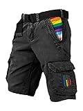 I am an Ally Cargo Shorts Men Gay Pride You are Safe with Me Transgender Human Right LGBTQ Shorts Gift Black