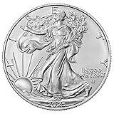 2025 - American Silver Eagle .999 Fine Silver with our Smyrnacoin Certificate of Authenticity Dollar Uncirculated US Mint
