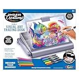 Cra-Z-Art Timeless Creations 2-in-1 Visual Art Designer, Tracing Desk, Light Box Drawing Set with Phone Holder to Record and Post Drawing Videos, Great for Ages 8 and up