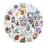 100Pcs Fairytale Stickers for Water Bottle and Laptop - Fairytale Party Favors & Decorations, Waterproof Vinyl Decals, Fantasy and Storybook Stickers