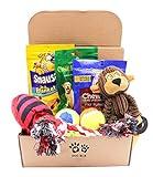 Fansco Dog Gift Box Set with Pet Toys Treats Snacks