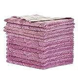 OstWony 12PCS Kitchen Towels Dish Towels, Multipurpose Reusable Dish Cloths, Double-Sided Microfiber Cleaning Rags for Furniture, Car, Tea, Bowl, 10x 6 inch